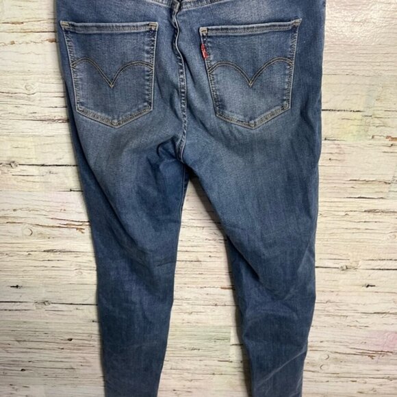 Levi's Blue super Skinny Jeans high rise 720 with Distressed Details - Picture 6 of 7